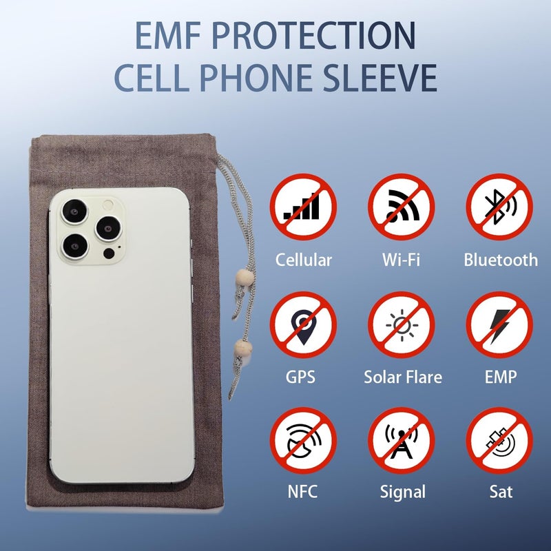 HAQuake EMF Cell Phone Sleeve fo Phone Pouch, High-Shield EMF Blocking Pouch, 100% Silver Fibers forDigital Security, Signal Blocking, Anti-EMP Radiation Bag for Privacy Protection. (Pink) - Image 4